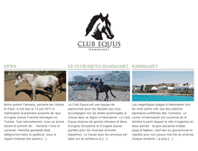 Tablet Screenshot of clubequushammamet.com